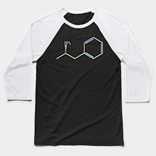 Adderall Kawaii Pastel Rainbow Molecule Baseball T-Shirt